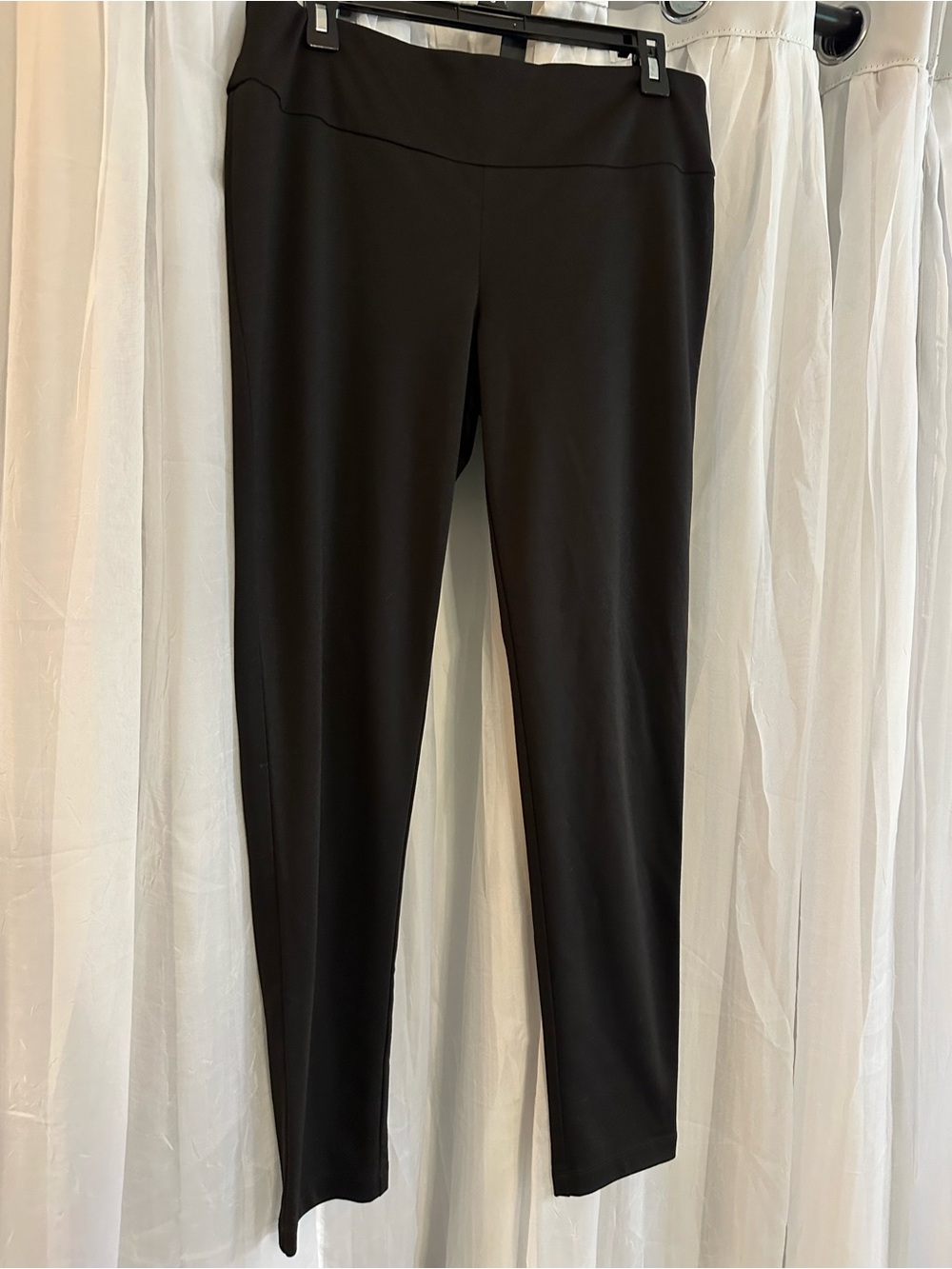 SoHo Apparel Black Women's Stretch Ponte Pants